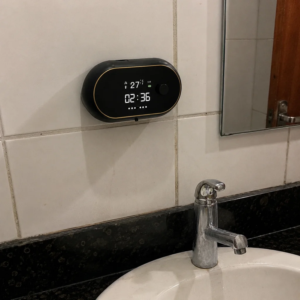 Foto de cliente: Espumax preto instalado no banheiro