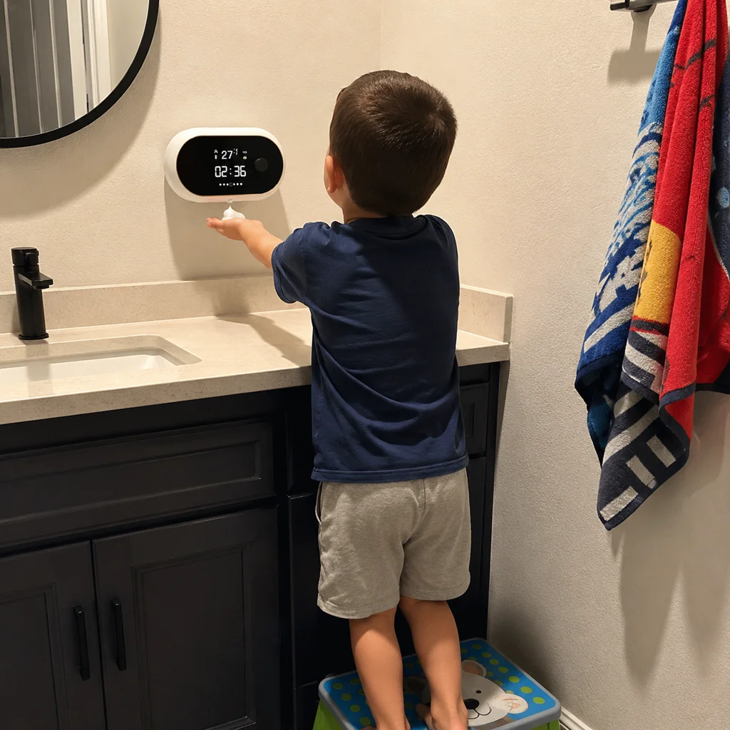 Foto de cliente: criança usando o Espumax branco